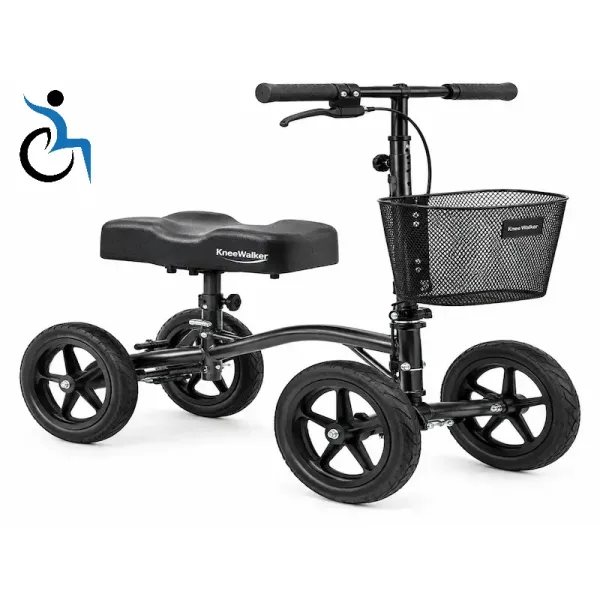 Lightweight knee scooter rental in Orlando with folding steering column