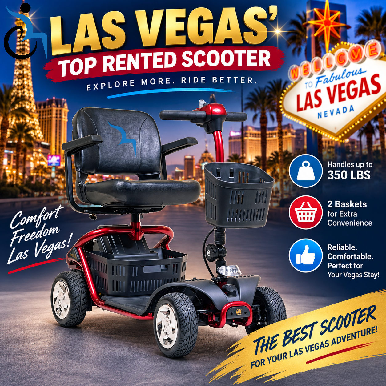 Portable 4 wheel scooter Rental Las Vegas portable-4-wheel-mobility-scooter-rental-las-vegas